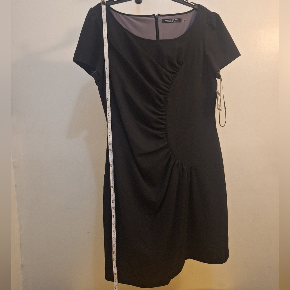 Marc New York Black Mini Dress Size 14 NWT